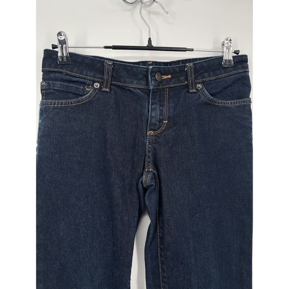 Patagonia Low Rise Dark Blue Straight Denim Pants Women's Size 27 Jeans - Picture 2 of 6